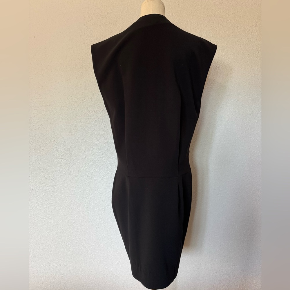 NWOT L'AGENCE Cara Black V-Neck Mini Dress size 10 - Picture 6 of 14